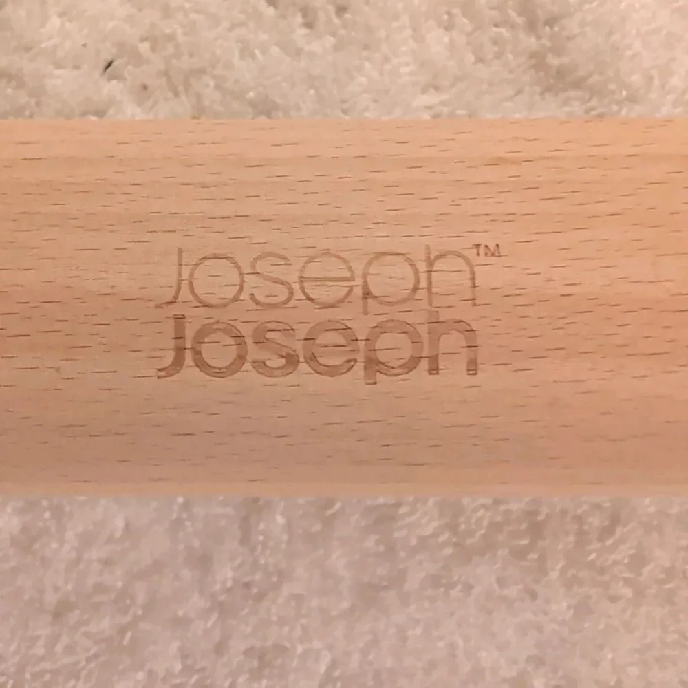 Joseph Joseph Adjustable Wooden Rolling Pin with Removable Rings Multicolored